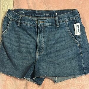 Old Navy Higher High-Rise Sky-Hi A-Line Denim Shorts